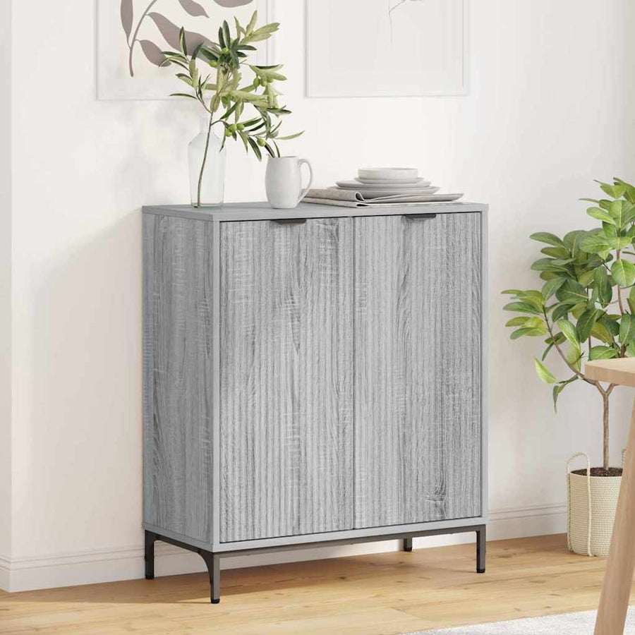 Dressoir Grijs Sonoma 69,5 x 33 x 82 cm Bewerkt hout