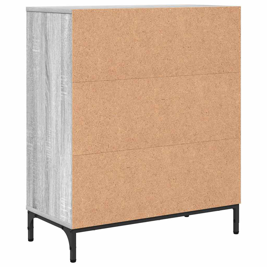 Dressoir Grijs Sonoma 69,5 x 33 x 82 cm Bewerkt hout