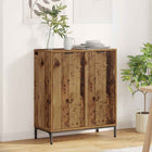 Dressoir bewerkt hout 69,5x33x82 cm oudhout