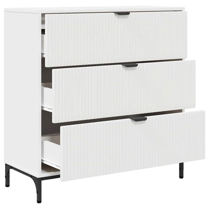 Dressoir met lade Wit 79,5 x 33 x 82 cm Bewerkt hout