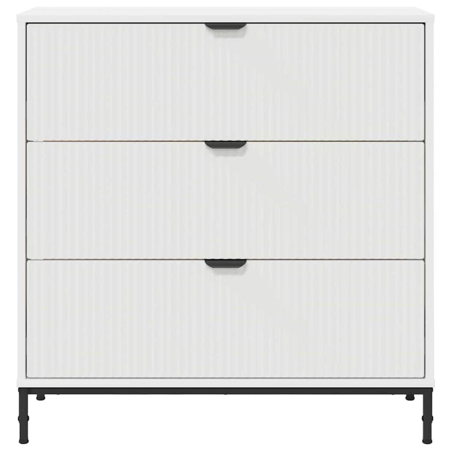 Dressoir met lade Wit 79,5 x 33 x 82 cm Bewerkt hout