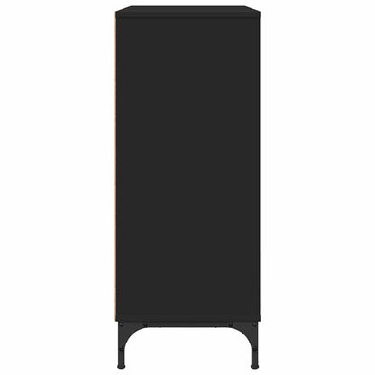 Dressoir met lade Zwart 79,5 x 33 x 82 cm Bewerkt hout
