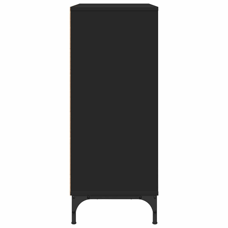 Dressoir met lade Zwart 79,5 x 33 x 82 cm Bewerkt hout