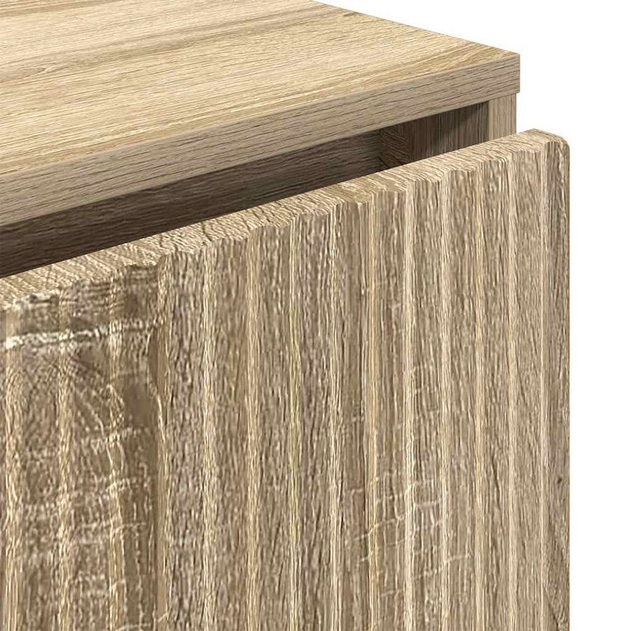 Dressoir met lade Sonoma Eiken 79,5 x 33 x 82 cm Bewerkt hout