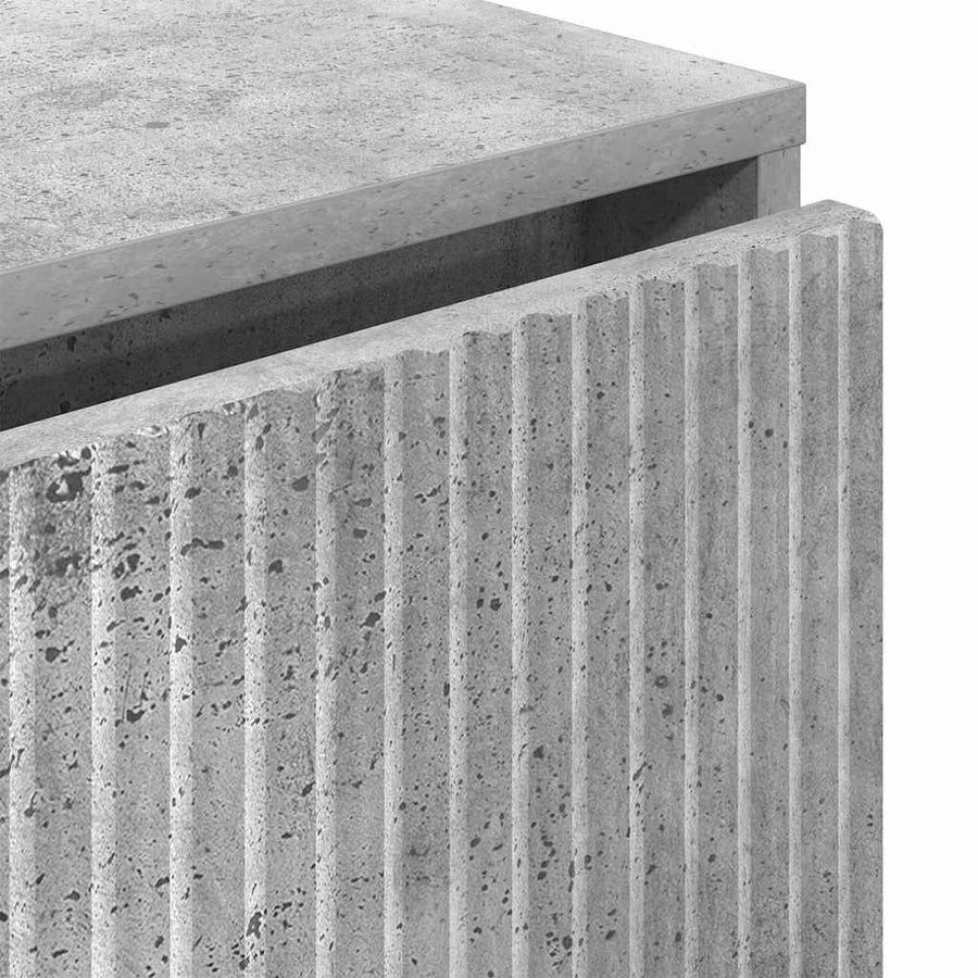 Dressoir met lade Beton Grijs 79,5 x 33 x 82 cm Bewerkt hout