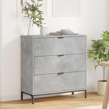 Dressoir met lade Beton Grijs 79,5 x 33 x 82 cm Bewerkt hout
