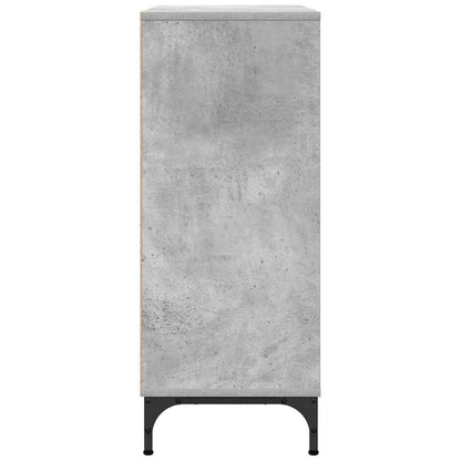 Dressoir met lade Beton Grijs 79,5 x 33 x 82 cm Bewerkt hout