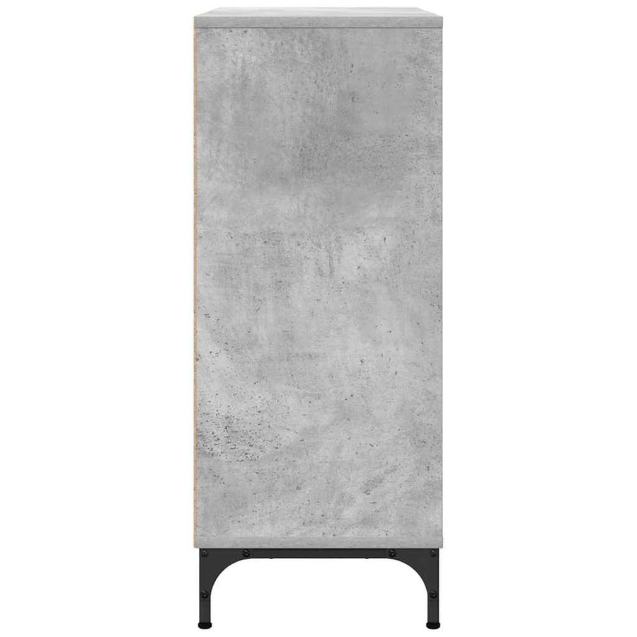 Dressoir met lade Beton Grijs 79,5 x 33 x 82 cm Bewerkt hout