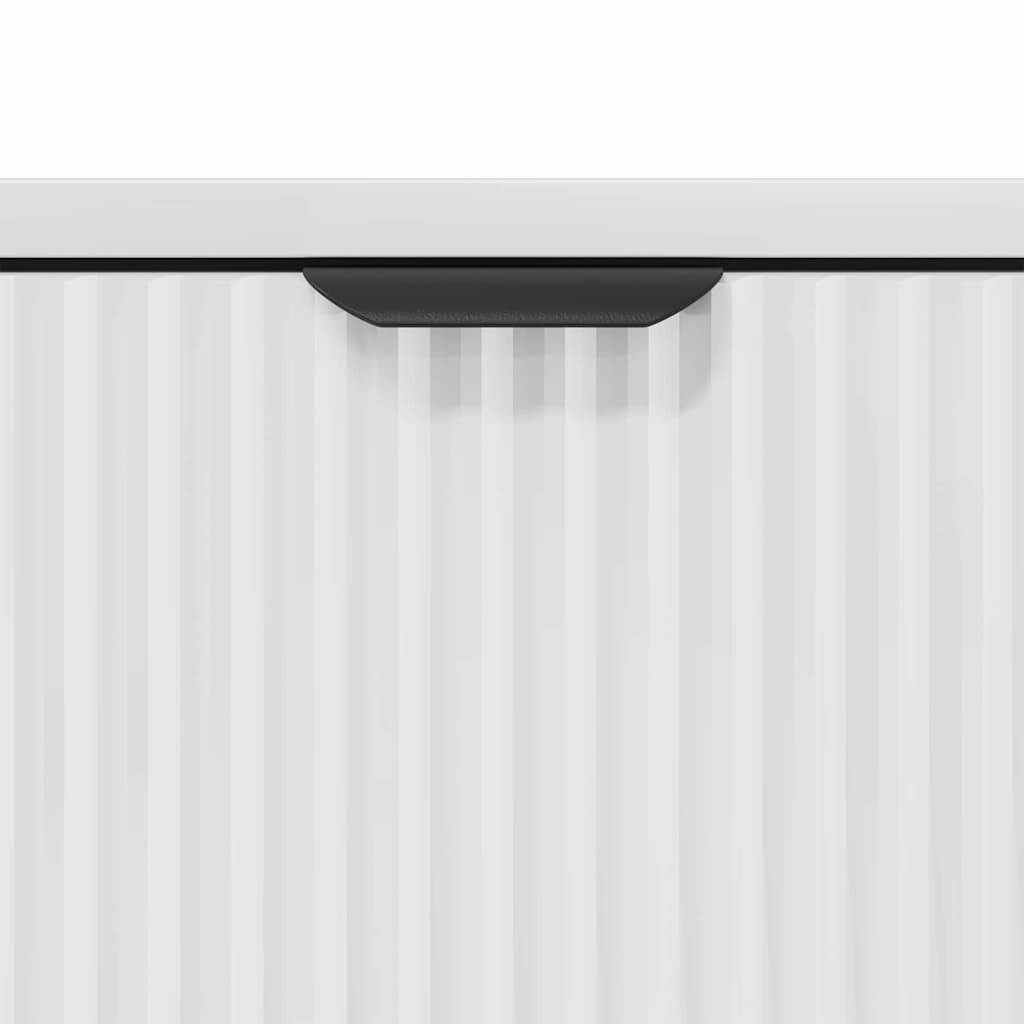 Dressoir met lade Hoogglans wit 79,5 x 33 x 82 cm Bewerkt hout
