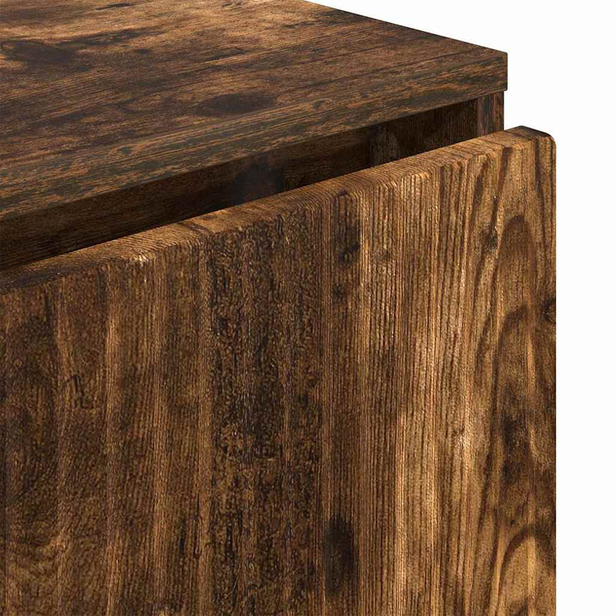 Dressoir met lade Gerookt eiken 79,5 x 33 x 82 cm Bewerkt hout