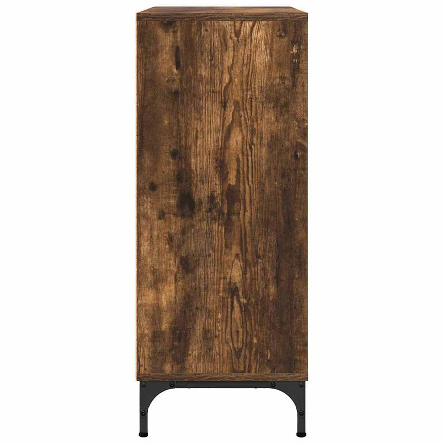 Dressoir met lade Gerookt eiken 79,5 x 33 x 82 cm Bewerkt hout