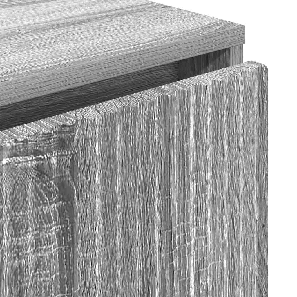 Dressoir met lade Grijs Sonoma 79,5 x 33 x 82 cm Bewerkt hout