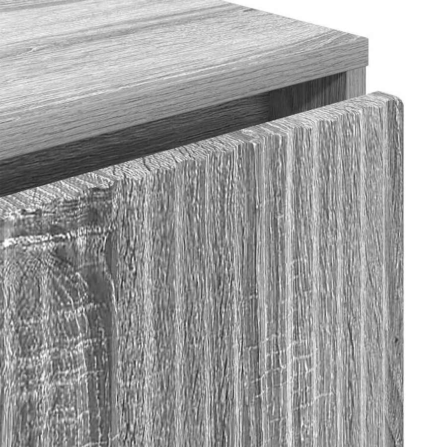 Dressoir met lade Grijs Sonoma 79,5 x 33 x 82 cm Bewerkt hout