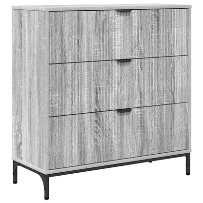 Dressoir met lade Grijs Sonoma 79,5 x 33 x 82 cm Bewerkt hout