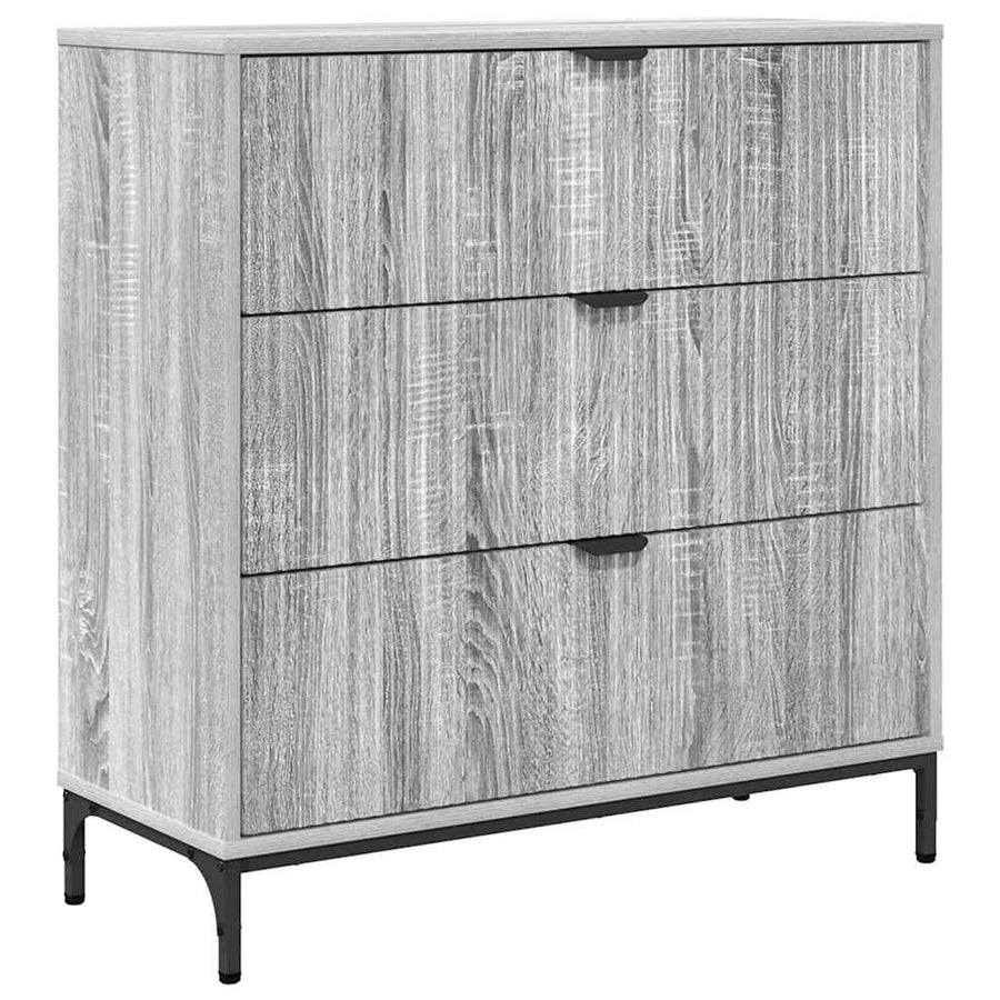 Dressoir met lade Grijs Sonoma 79,5 x 33 x 82 cm Bewerkt hout
