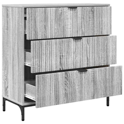 Dressoir met lade Grijs Sonoma 79,5 x 33 x 82 cm Bewerkt hout