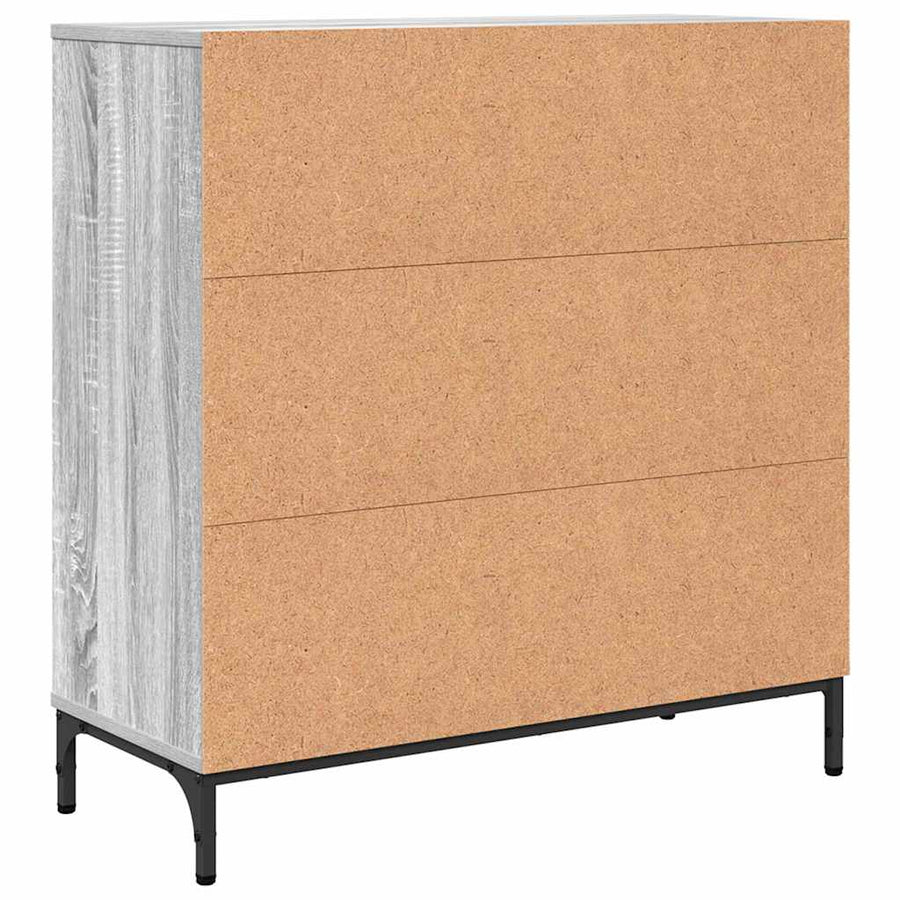 Dressoir met lade Grijs Sonoma 79,5 x 33 x 82 cm Bewerkt hout