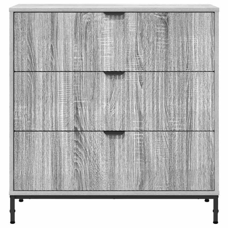 Dressoir met lade Grijs Sonoma 79,5 x 33 x 82 cm Bewerkt hout