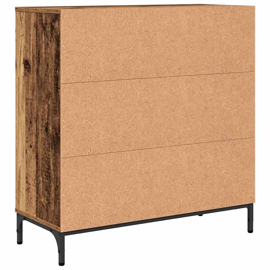 Dressoir met lade Oudhout 79,5 x 33 x 82 cm Bewerkt hout