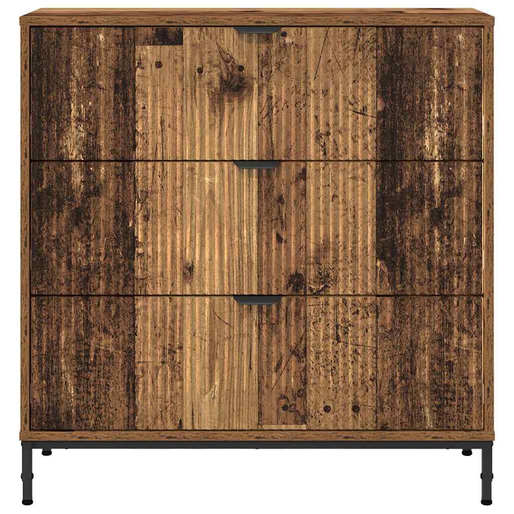 Dressoir met lade Oudhout 79,5 x 33 x 82 cm Bewerkt hout
