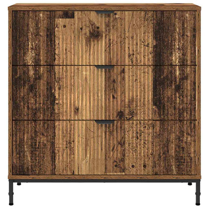 Dressoir met lade Oudhout 79,5 x 33 x 82 cm Bewerkt hout