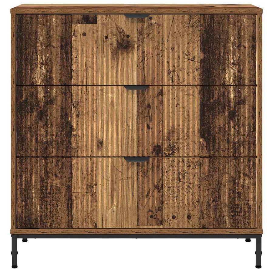 Dressoir met lade Oudhout 79,5 x 33 x 82 cm Bewerkt hout