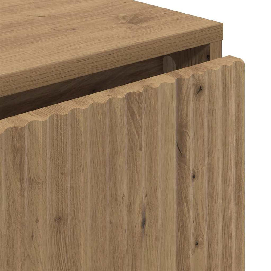 Dressoir met lade Artisan Eiken 79,5 x 33 x 82 cm Bewerkt hout