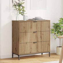 Dressoir met lade Artisan Eiken 79,5 x 33 x 82 cm Bewerkt hout