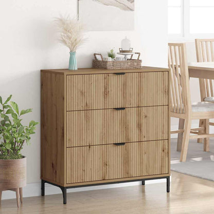 Dressoir met lade Artisan Eiken 79,5 x 33 x 82 cm Bewerkt hout
