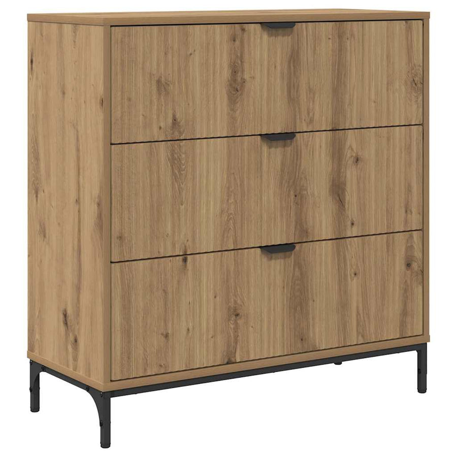 Dressoir met lade Artisan Eiken 79,5 x 33 x 82 cm Bewerkt hout