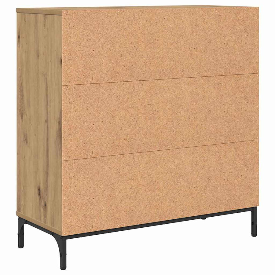Dressoir met lade Artisan Eiken 79,5 x 33 x 82 cm Bewerkt hout
