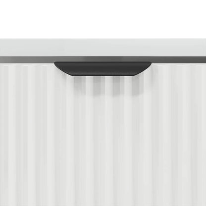 Salontafel met lade Wit 90 x 49 x 46 cm Bewerkt hout