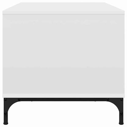 Salontafel met lade Wit 90 x 49 x 46 cm Bewerkt hout