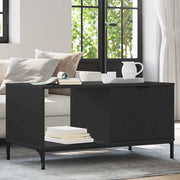 Salontafel zwart eiken 90x49x46 cm