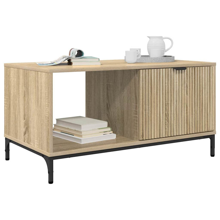 Salontafel met lade Sonoma Eiken 90 x 49 x 46 cm Bewerkt hout