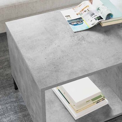 Salontafel met lade Beton Grijs 90 x 49 x 46 cm Bewerkt hout
