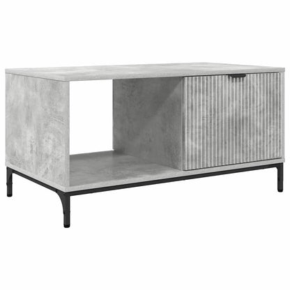 Salontafel met lade Beton Grijs 90 x 49 x 46 cm Bewerkt hout