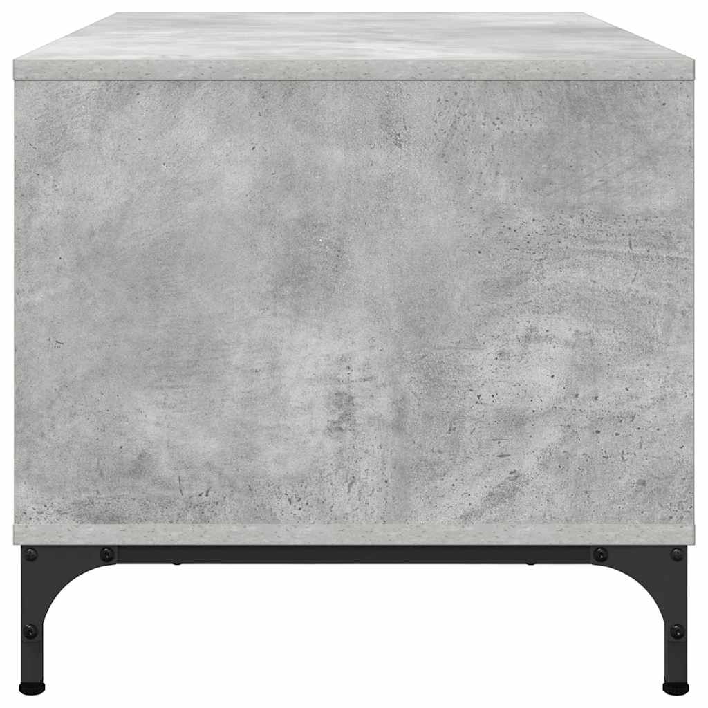 Salontafel met lade Beton Grijs 90 x 49 x 46 cm Bewerkt hout