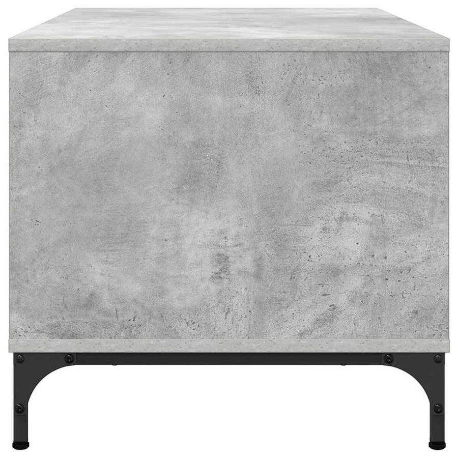 Salontafel met lade Beton Grijs 90 x 49 x 46 cm Bewerkt hout