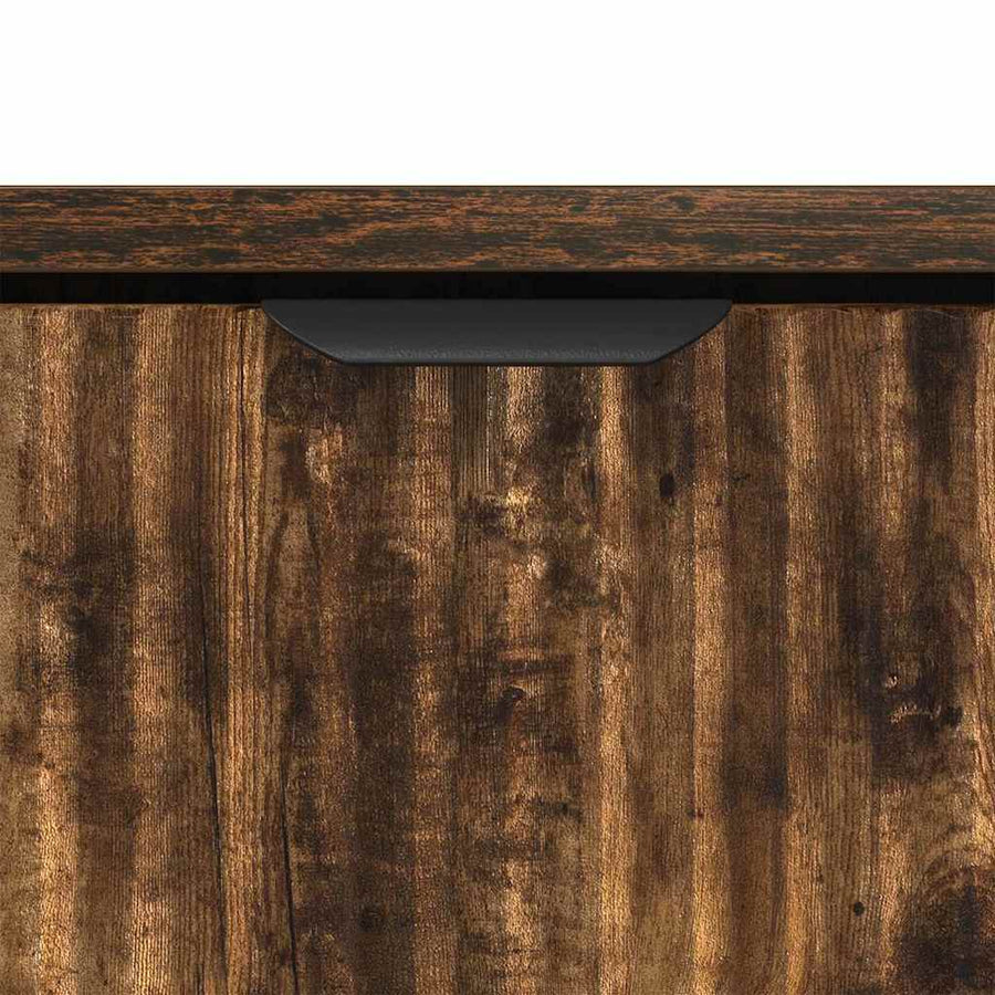 Salontafel met lade Gerookt eiken 90 x 49 x 46 cm Bewerkt hout