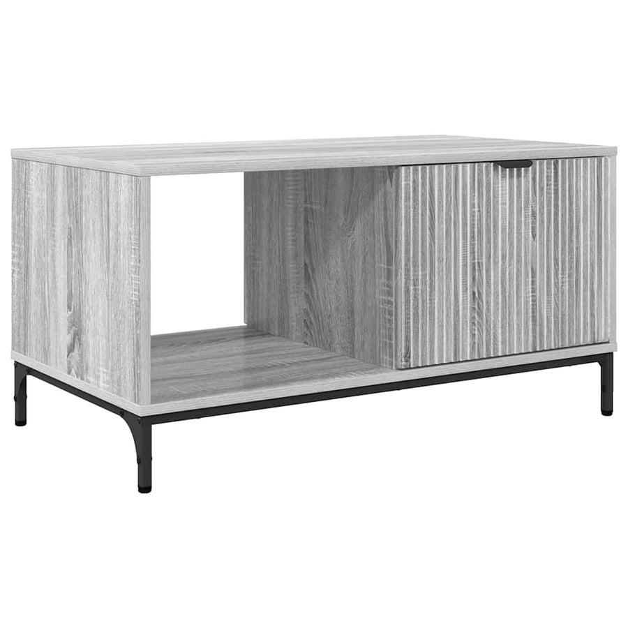 Salontafel met lade Grijs Sonoma 90 x 49 x 46 cm Bewerkt hout