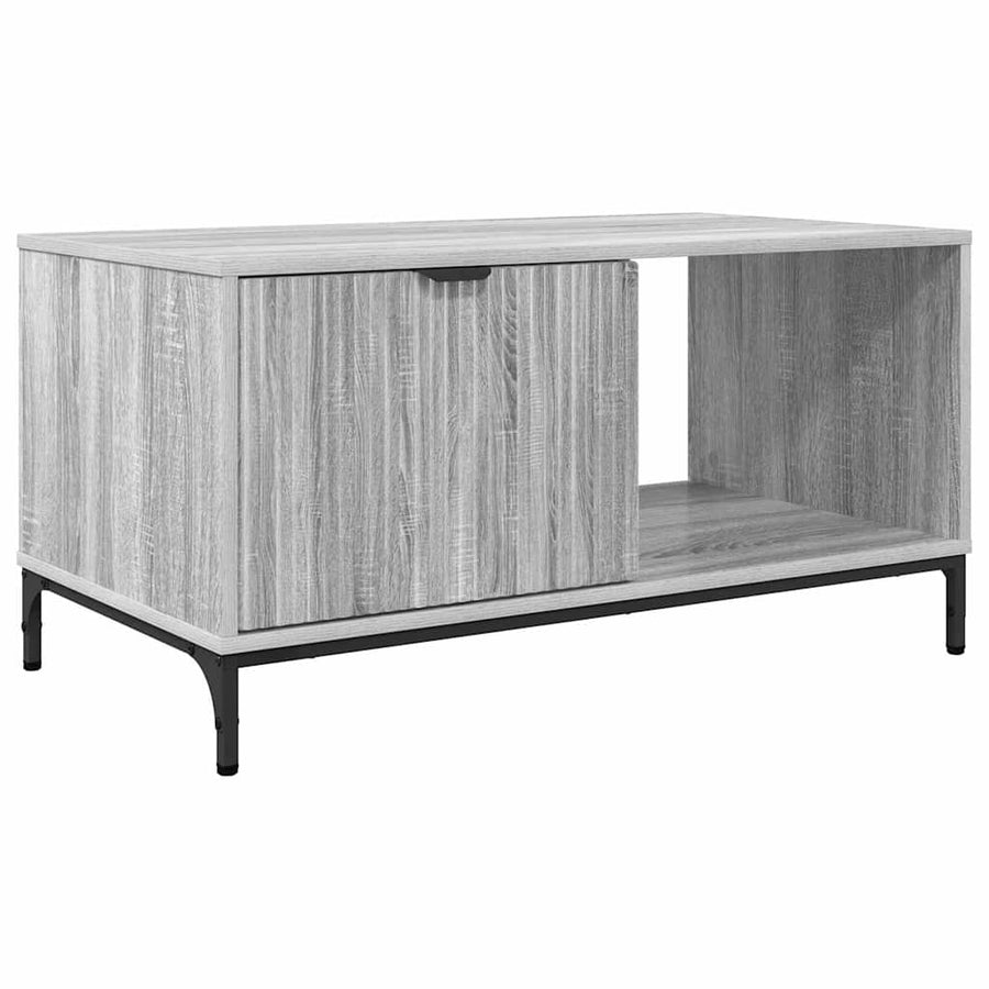 Salontafel met lade Grijs Sonoma 90 x 49 x 46 cm Bewerkt hout