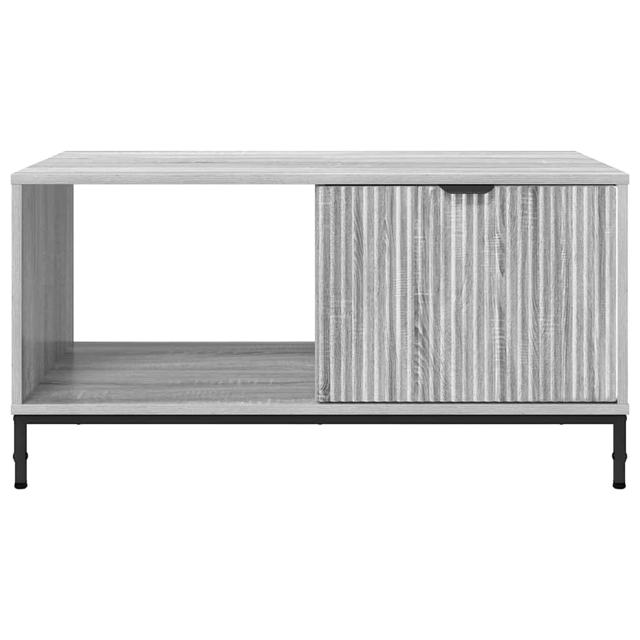 Salontafel met lade Grijs Sonoma 90 x 49 x 46 cm Bewerkt hout