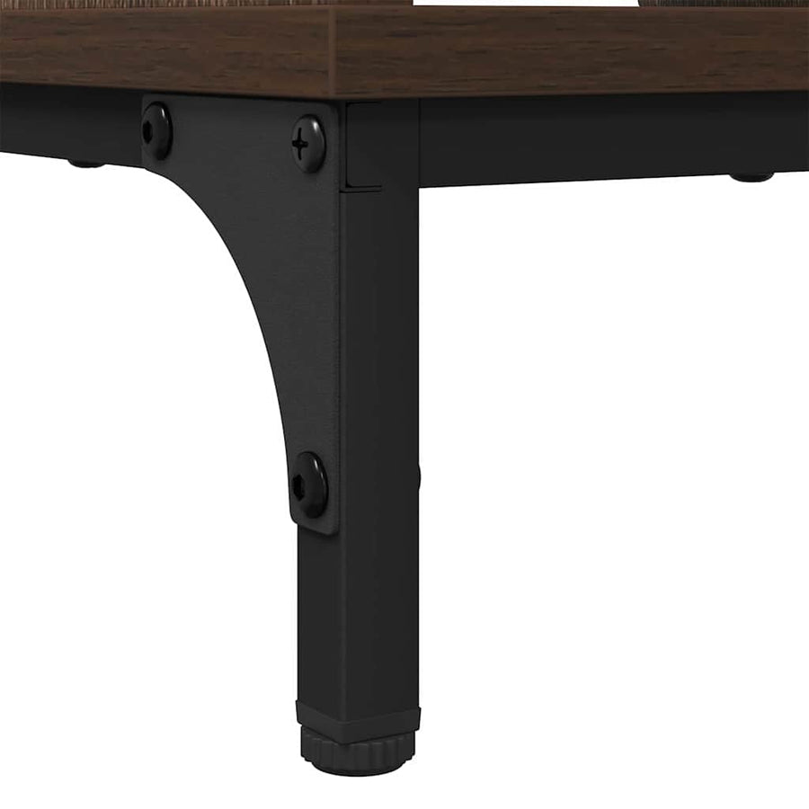 Salontafel met lade Bruin Eiken 90 x 49 x 46 cm Bewerkt hout