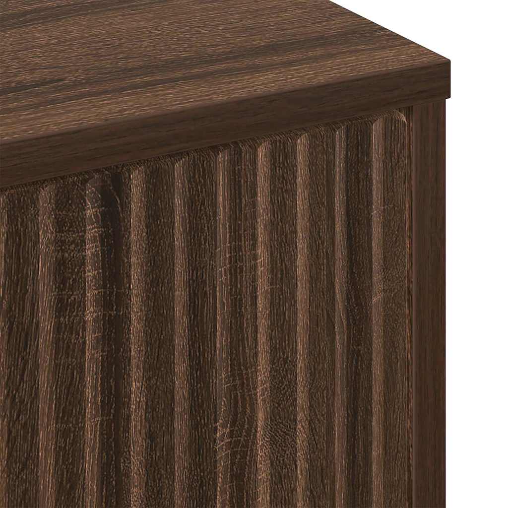 Salontafel met lade Bruin Eiken 90 x 49 x 46 cm Bewerkt hout