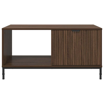 Salontafel met lade Bruin Eiken 90 x 49 x 46 cm Bewerkt hout