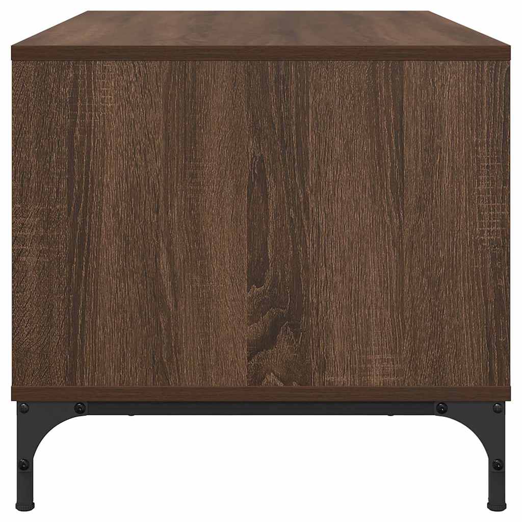 Salontafel met lade Bruin Eiken 90 x 49 x 46 cm Bewerkt hout