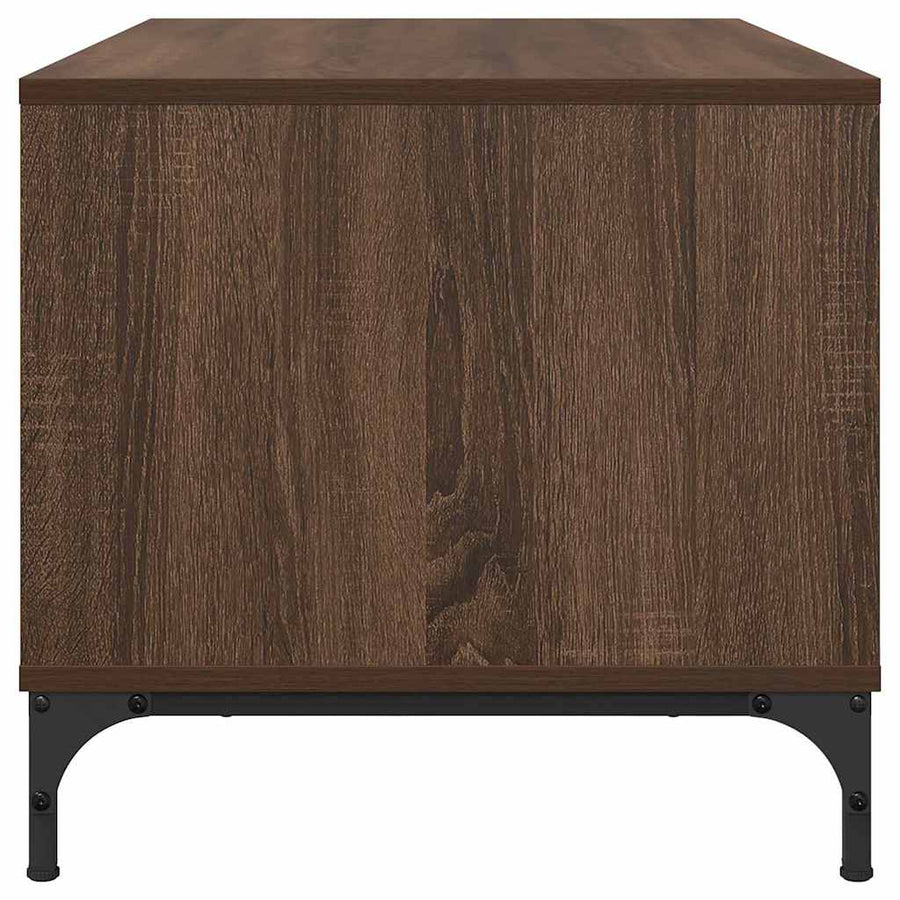 Salontafel met lade Bruin Eiken 90 x 49 x 46 cm Bewerkt hout