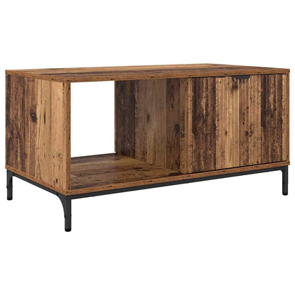 Salontafel met lade Oudhout 90 x 49 x 46 cm Bewerkt hout