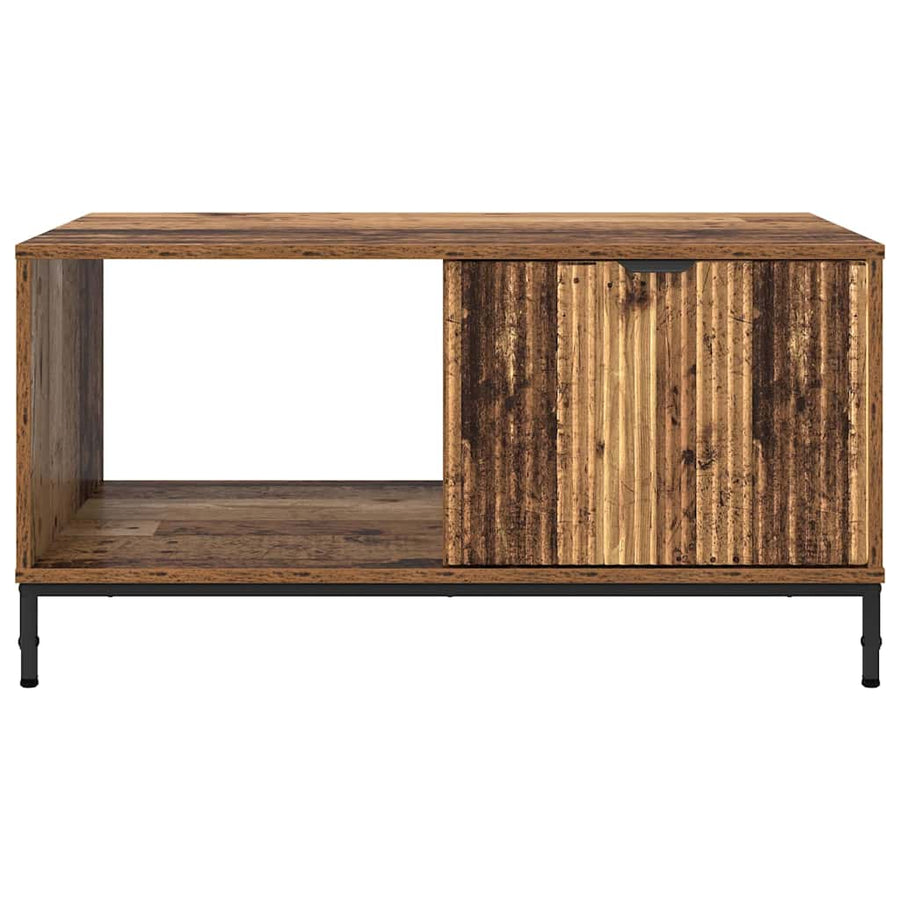 Salontafel met lade Oudhout 90 x 49 x 46 cm Bewerkt hout